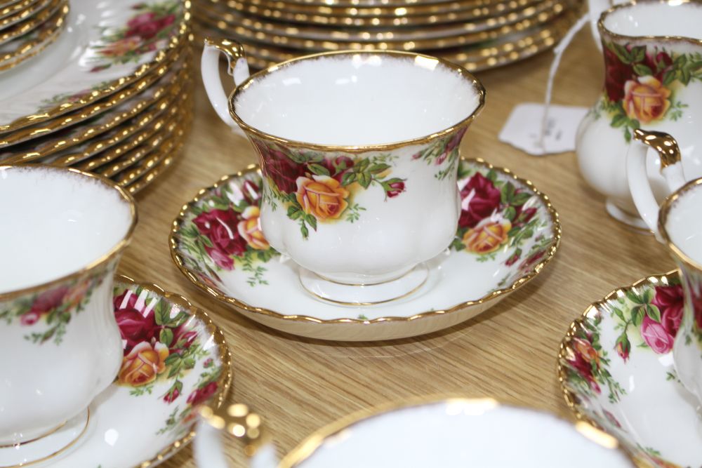 A collection of Royal Albert Old Country Roses tableware (73 pieces),